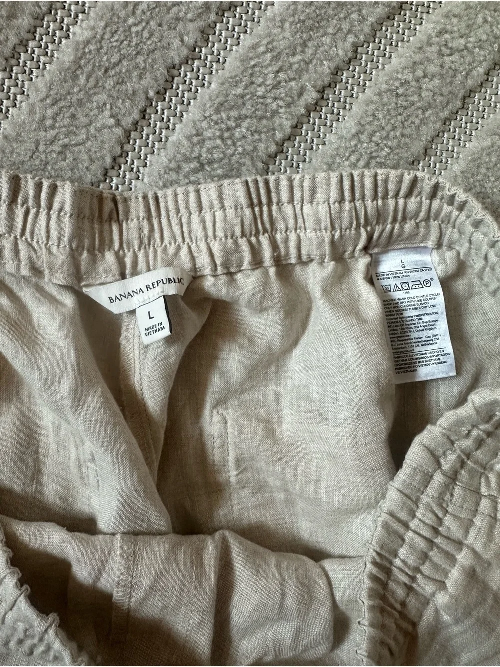 Banana Republic Beige Linen Pants